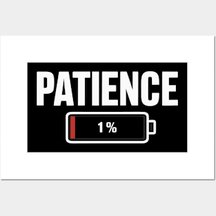 Battery Patience Work Stress Level Posters and Art